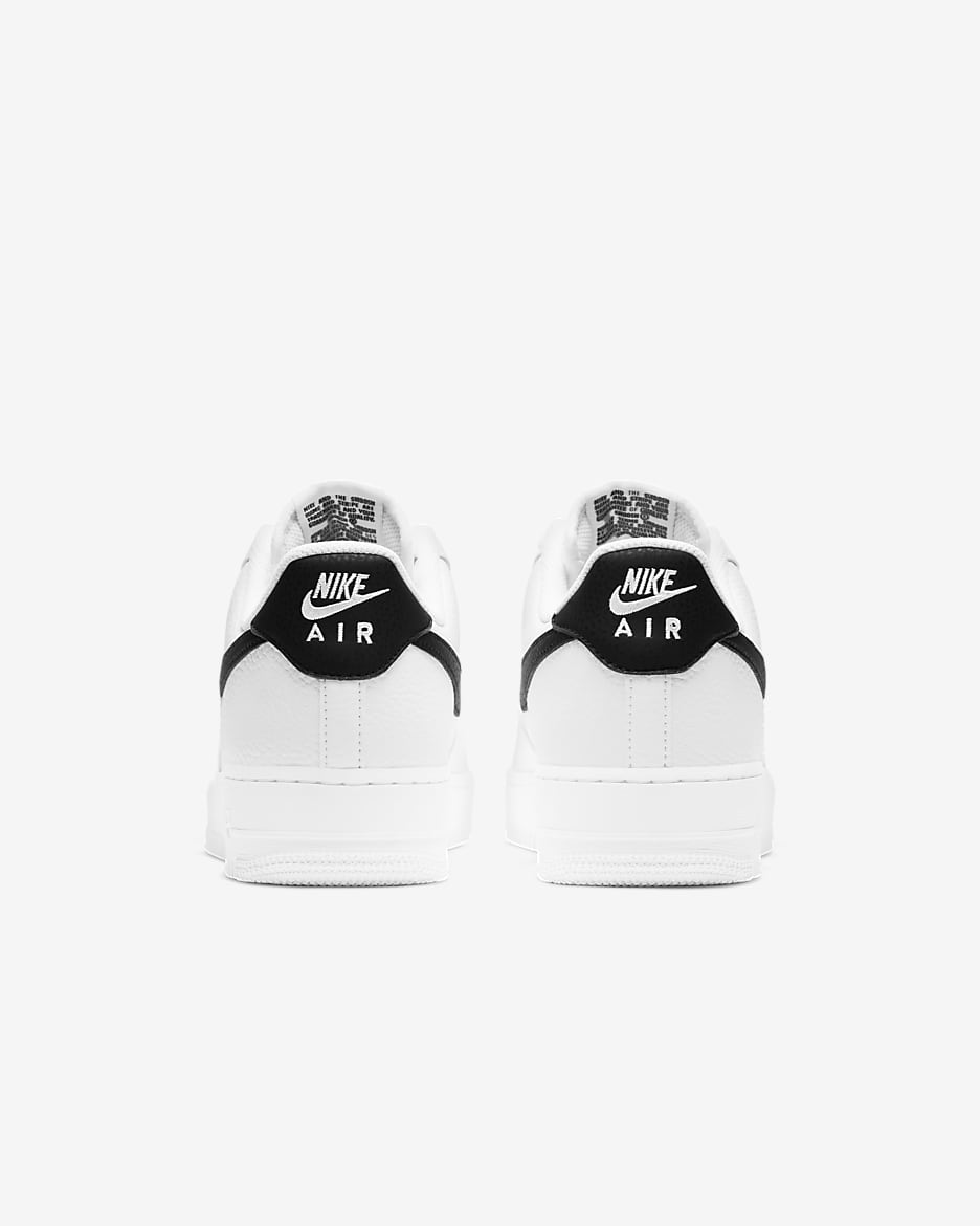 Nike air force 1 heren zwart wit online